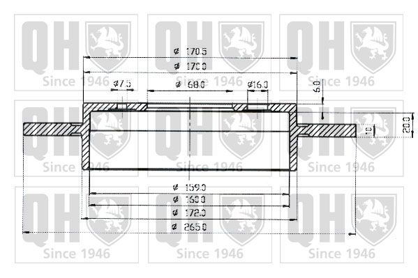 QUINTON HAZELL Тормозной диск BDC3836